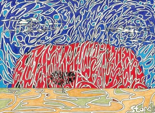 Uluru (2021) — landscape drawing by Ben Stone
